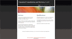 Desktop Screenshot of canonicalconsultation.com