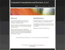 Tablet Screenshot of canonicalconsultation.com